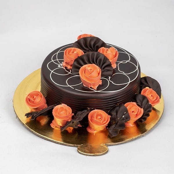 1 kg Designer Chocolate Cake - DP Saini Florist