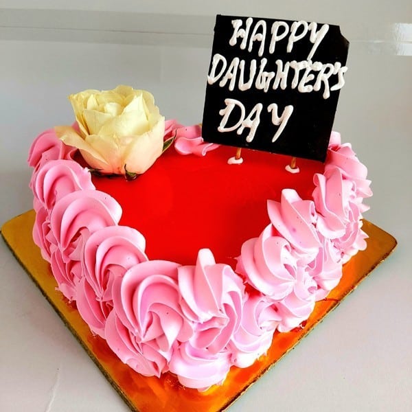 Dad Daughter Photo Cake Online | FaridabadCake