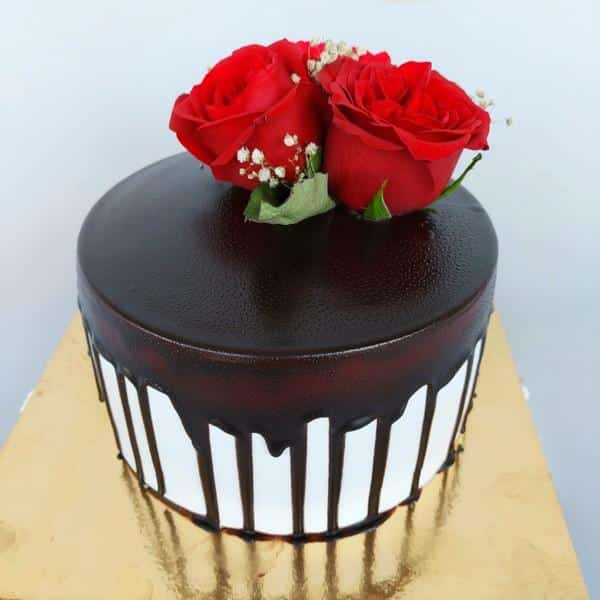 Black Forest Rose Cake