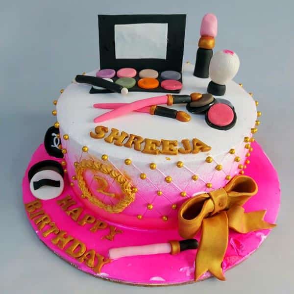 MAC Makeup Birthday Cake | Petits Fours Patisserie