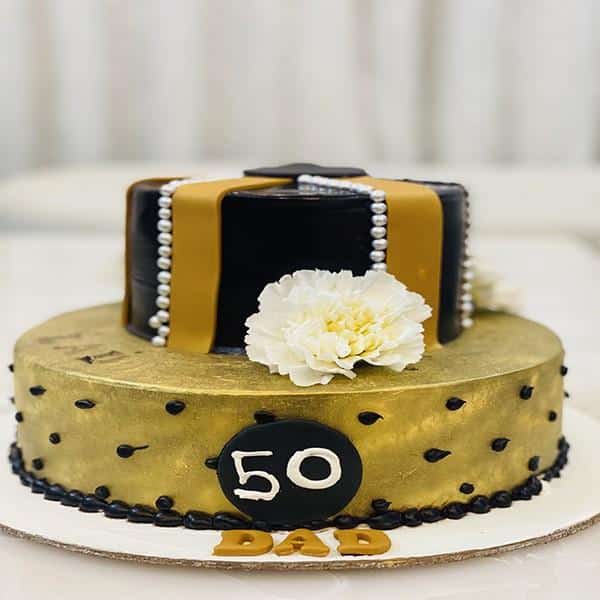 Masculine 50th Birthday Party Cake | This cake was one of th… | Flickr