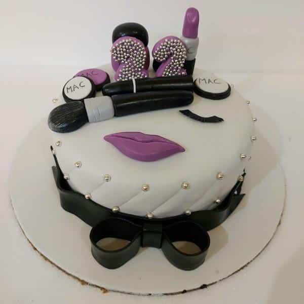 MAC Makeup Birthday Cake | 8in MAC Makeup Birthday Cake. Cak… | Flickr