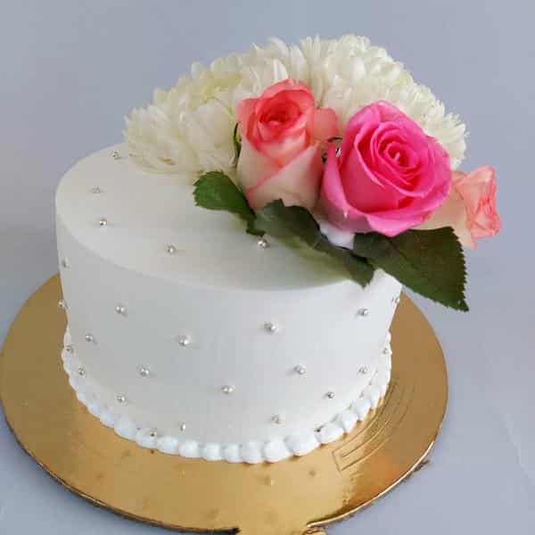 Floral Garden 3 Layer Cake – Cake & Co