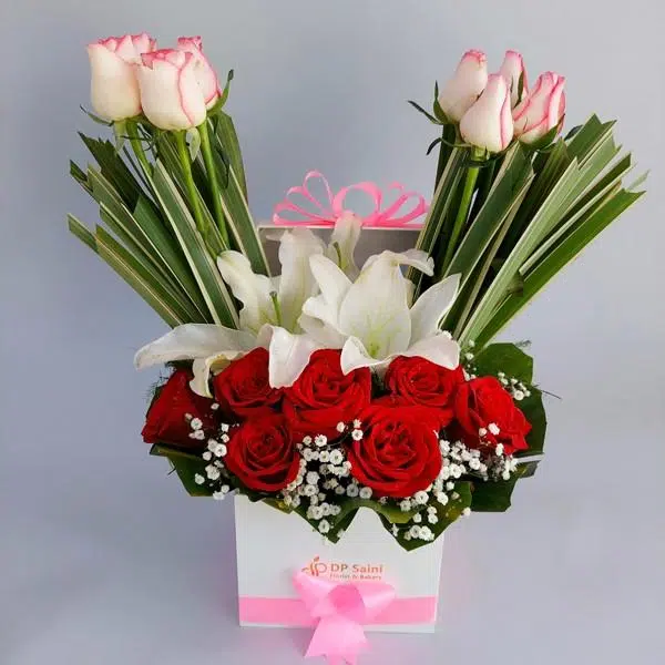 Premium box of mix flowers