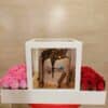 Premium Box of Roses with Designer Cake