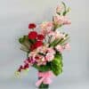 Mix Flower Glass Vase Arrangement