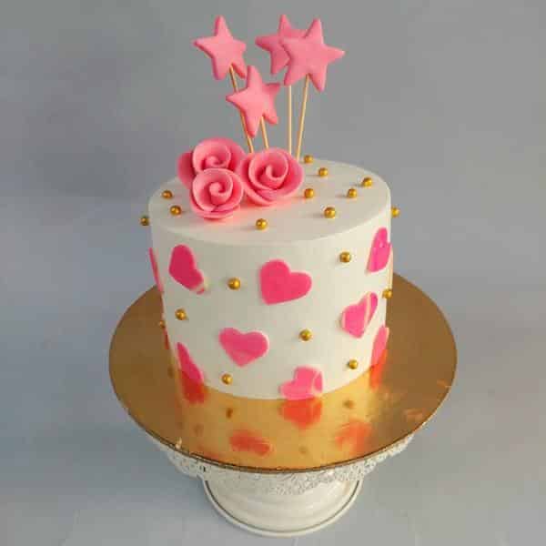 Heartilicious Vanilla Cake- 1 Kg – Simla Sweets