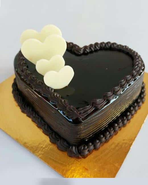 Heart shape Chocolate Truffle Cake