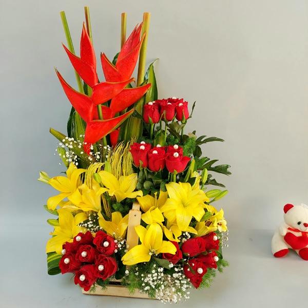 Premium Basket of Exotic Flowers