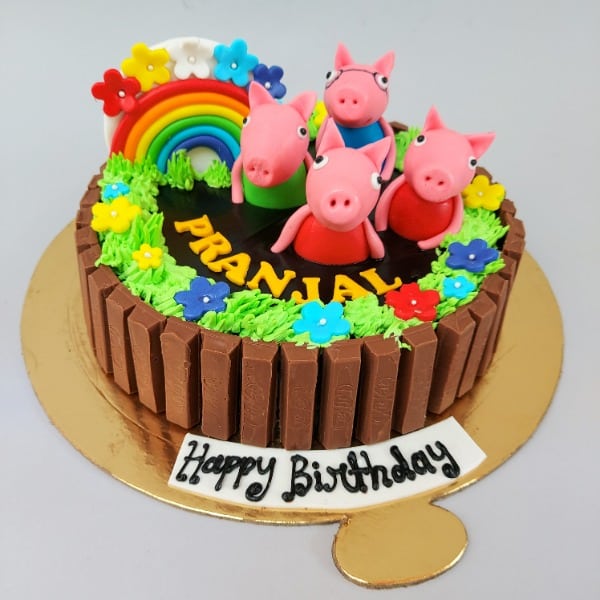 Peppa Pig Fondant Cake | Buy, Order or Send Online | Winni.in | Winni.in