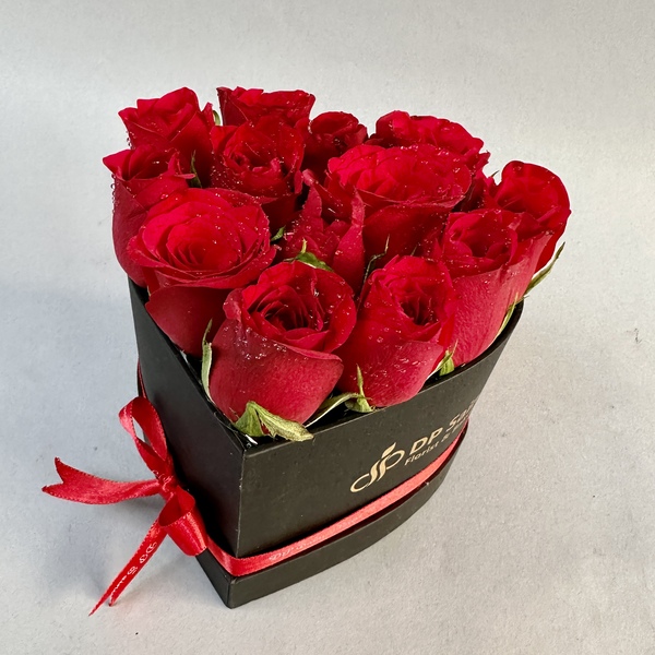 Mini Heart Box of Roses