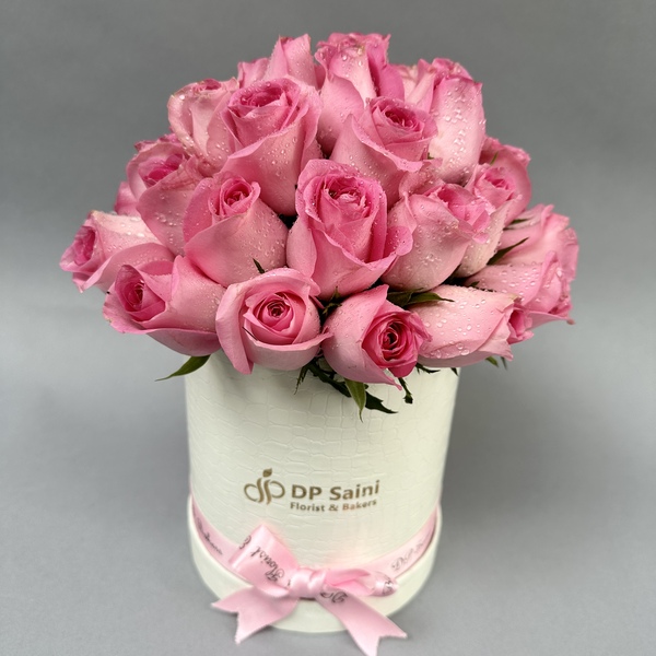 40 Pink Roses in Box