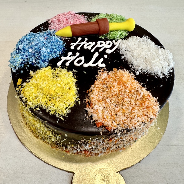 Shop for Fresh Holi Special Fondant Cake online - Azamgarh